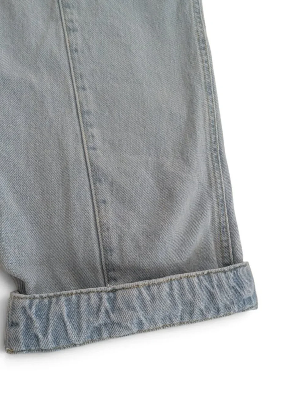 Free People Light Gray Denim Jumpsuit